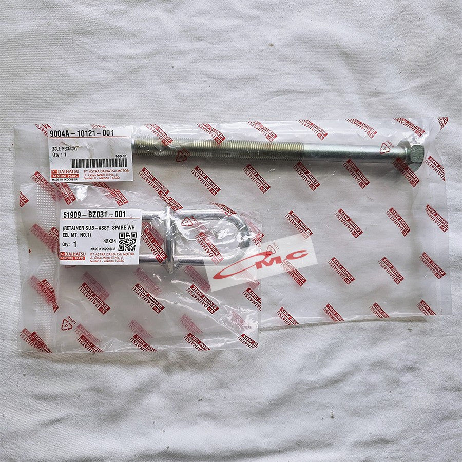 Mur Baut Gantungan Ban Serep Original Daihatsu Xenia Sigra Avanza Calya 51909-BZ031-001 9004A-10121-001