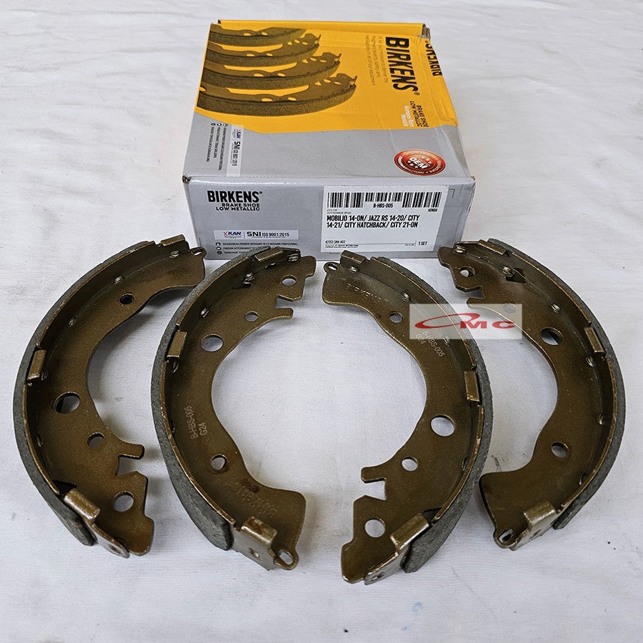 Brake Shoe Kampas Rem Belakang Honda Mobilio Hatchback 2014 Jazz RS City Asli Original BIRKENS 43153-SNA-A02 B-HBS-005