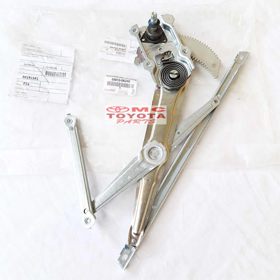 Regulator Power Window Manual Pintu Depan Kanan Kiri Toyota Hilux Revo Original 69810-0K240 69820-0K260 Regulator Window Manual