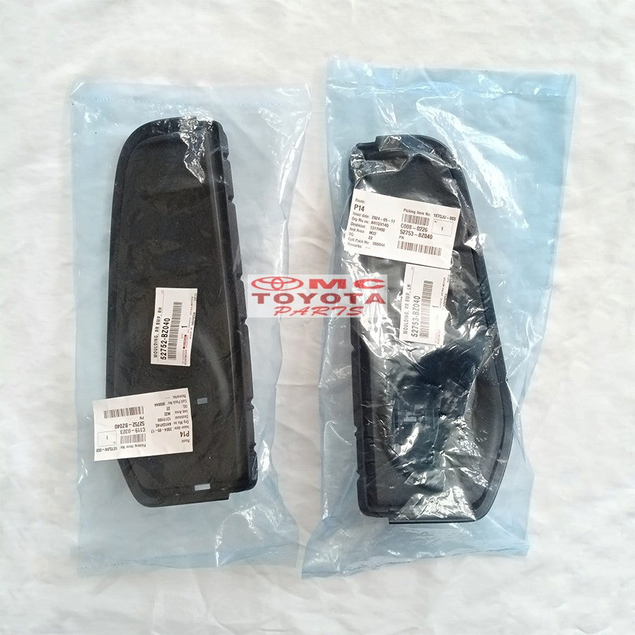 Tutup Cover Reflektor Foglamp Lampu Mata Kucing Garnish Bemper Moulding Bumper Belakang Kanan Kiri Grand New Avanza Veloz Ori Toyota 52752-BZ040 52753-BZ040