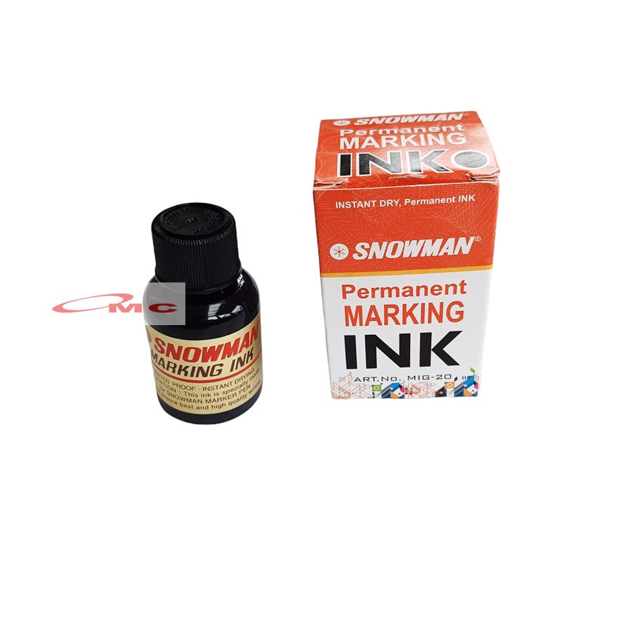 Isi Ulang Tinta Spidol Permanen Tinta Refill Ink Tinta Isi Spidol Snowman Permanent Marking Ink Hitam Biru Merah