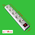 Broco Stop Kontak 3 / 5 Lubang Non CP 15431 / 15451 + Switch Lamp Lampu Colokan Broco Tanpa Kabel Cable Tanpa Child Protection Multi Socket Outlet Terminal 3 / 5 Lubang