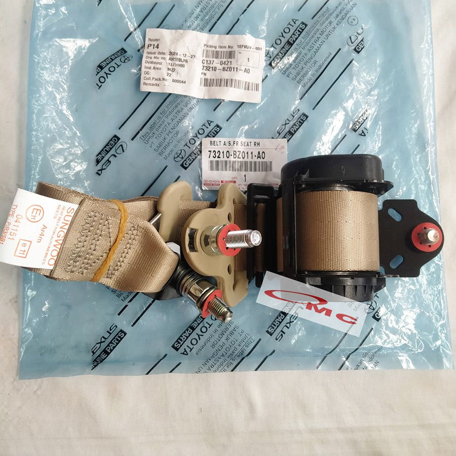Safety Belt Seat Belt Depan Kanan Kiri Avanza Xenia Original Toyota 73210-BZ011-A0 73220-BZ011-A0 Sabuk Pengaman