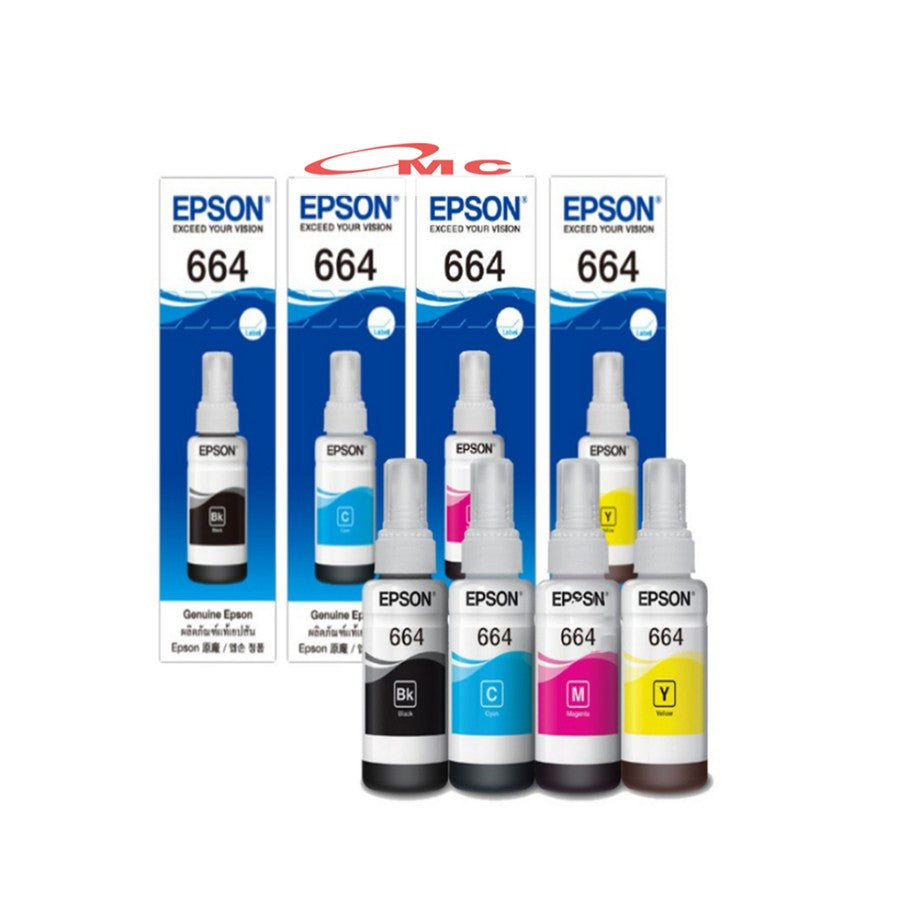 Tinta Printer Epson 664 6641 T6641 Original Tinta Epson L100 L110 L120 L121 L200 L210 L220 L300 L310 L350 L355 L360 L365 L380 L385 L405 L485 L550 L555 L565 L655 L1300 L1455
