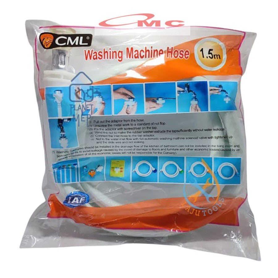 CAMEL Selang Mesin Cuci Inlet Masuk Air Bersih 1.5M 2M 3M Selang Inlet Mesin Cuci Otomatis 1 Tabung LG Samsung Washing Machine Hose CML 1.5 2 3 Meter