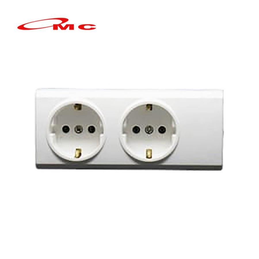 Broco Stop Kontak 2 Lubang Non CP 15321 NCP Colokan Broco Socket Terminal 2 Lubang Tanpa Kabel Cable Tanpa Child Protection Multi Socket Outlet