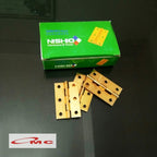 Engsel Tipis Kuning Gold Plate 2" 3" Inch Nishio Sudah Termasuk Sekrup Skrup Engsel Jendela Engsel Pintu Engsel Besi Jendela Pintu 2 3 Inch Per Pcs Satuan