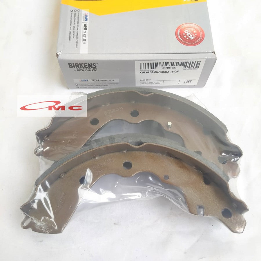 Brake Shoe Kampas Rem Belakang BIRKENS Calya Sigra Asli Birkens B-TBS-021