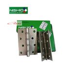 Engsel Pintu Jendela 3" 4" 5" Inch Nishio Sudah Termasuk Sekrup Skrup Engsel Tebal Engsel Besi Pintu Jendela Engsel Jendela Engsel Nishio Silver Tebal 3 4 Inch