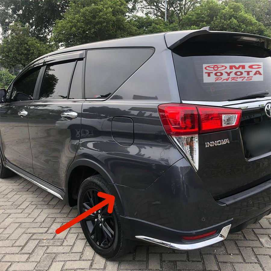 Molding Moulding Over Fender Bodykit Moulding Bemper Belakang Kanan Kiri Innova Reborn Venturer Original 52706-YP010 52707-YP010 Moulding Extension Bumper List Spoiler Fender Bodykit Over Vender Moulding Quarter Bodykit Body Kit Bumper Bemper Pendek