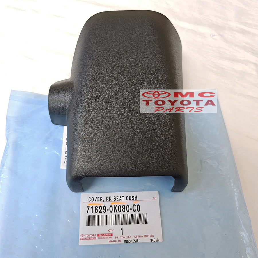 Cover tutup Dudukan Bantalan Engsel Kaki Jok Belakang Tengah Kanan Kiri Fortuner VRZ Kijang Innova Verturer Reborn Original Toyota 71629-0K080-C0 71629-0K200-C0