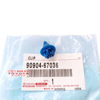 Klip Kancing Over Fender Fortuner Hilux Alphard Biru Original Toyota 90904-67036 Klip Over Fender Kancing Klip Bodykit Body Kit Clip Kancing Fender Moulding Molding
