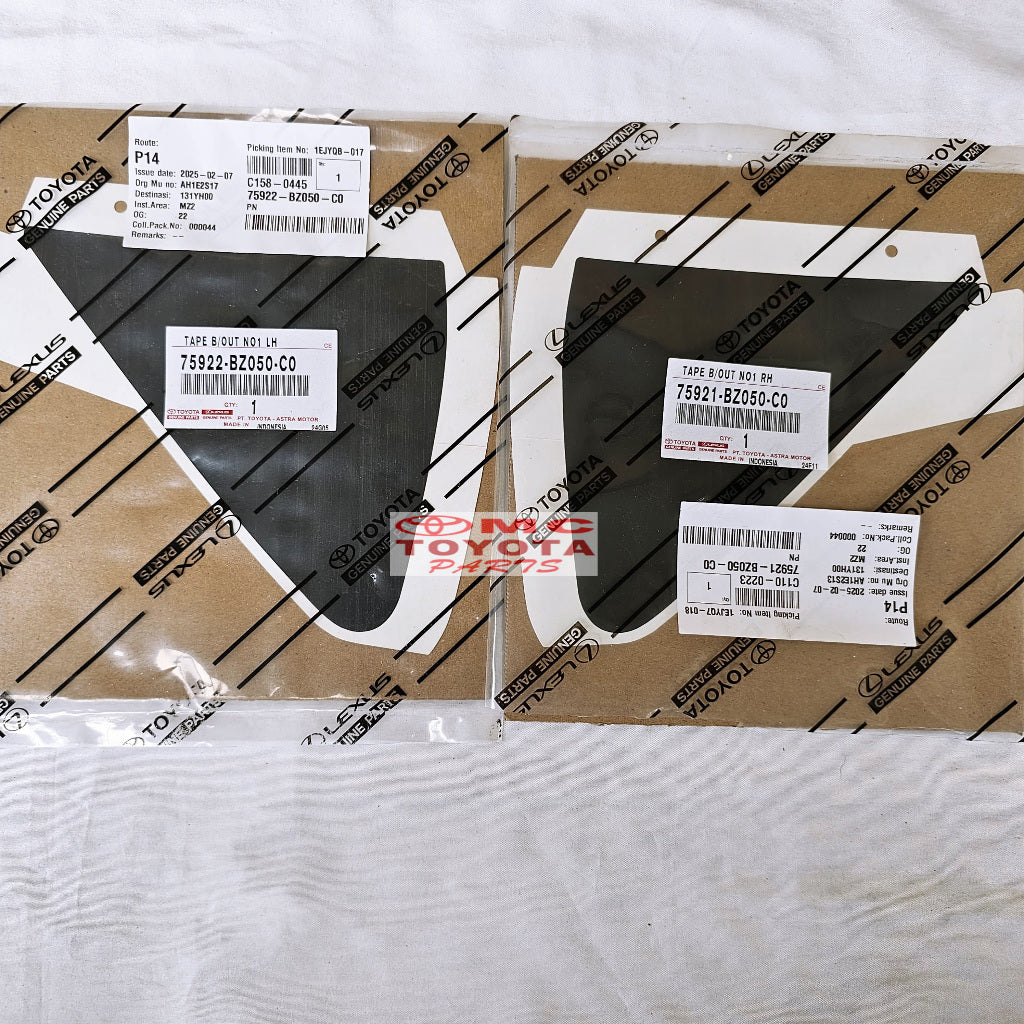 Sticker Stiker Depan Spion Kanan Kiri Agaya Ayla 2012-2017 Original Toyota