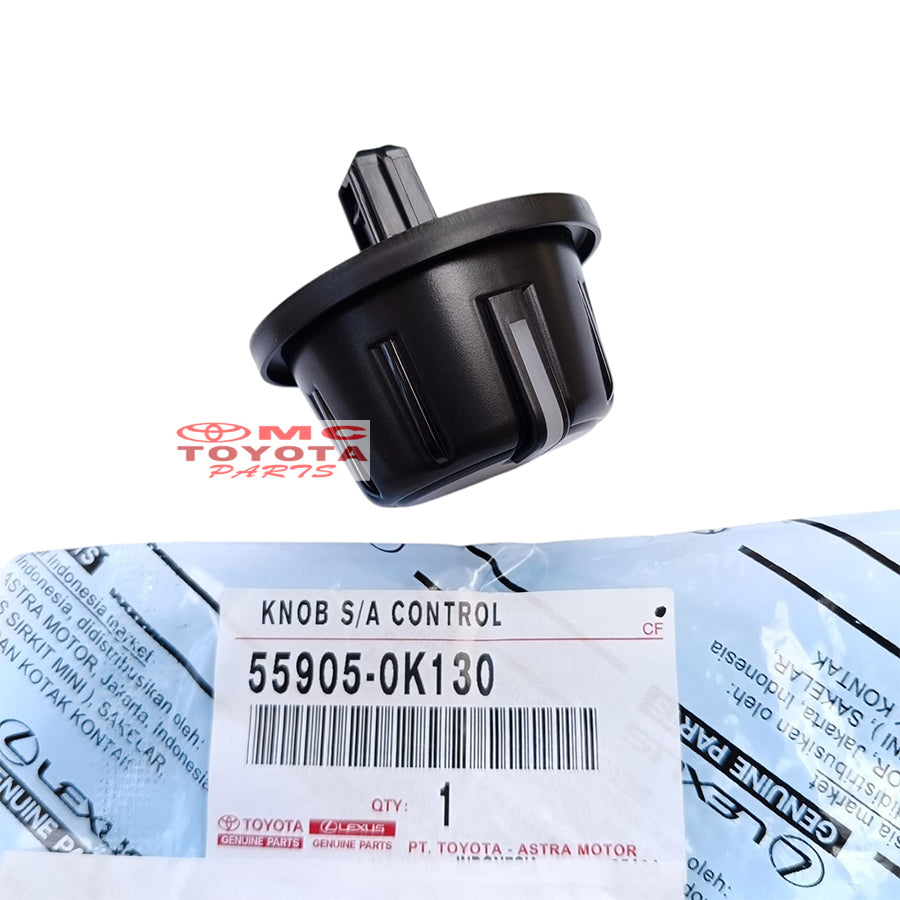 Knob Knop Tombol Stelan Putaran AC Toyota Kijang Innova Fortuner Hilux 2011-2015 Original Saklar Knob Putaran Setelan AC