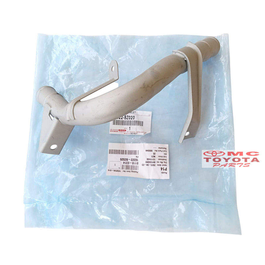Selang Pipa Radiator Bawah Selang Pipa Pipe Water By Pass Avanza Xenia Original 16322-BZ020 Pipa By Pass Inlet Radiator Model L Pipa Selang Radiator Bawah Pipe Water Inlet Pipa Water By Pass Pipa Bypass