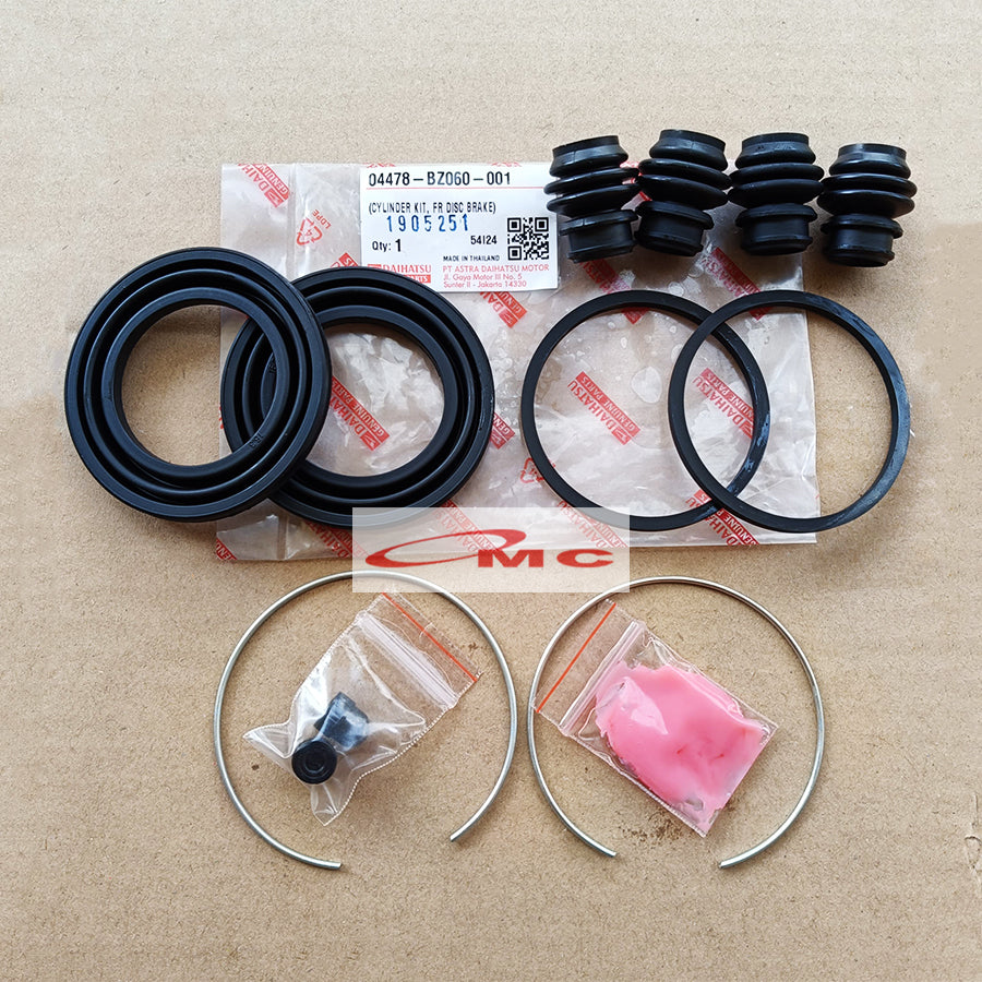 Kaliper Caliper Cylinder Kit Karet Rem Avanza Xenia Rush Terios Original 04478-BZ060-001 Seal Kit Caliper Kaliper Rem Caliper Kit Seal Kit Karet Rem Depan Kaliper Kit Rem Cakram Set Ori