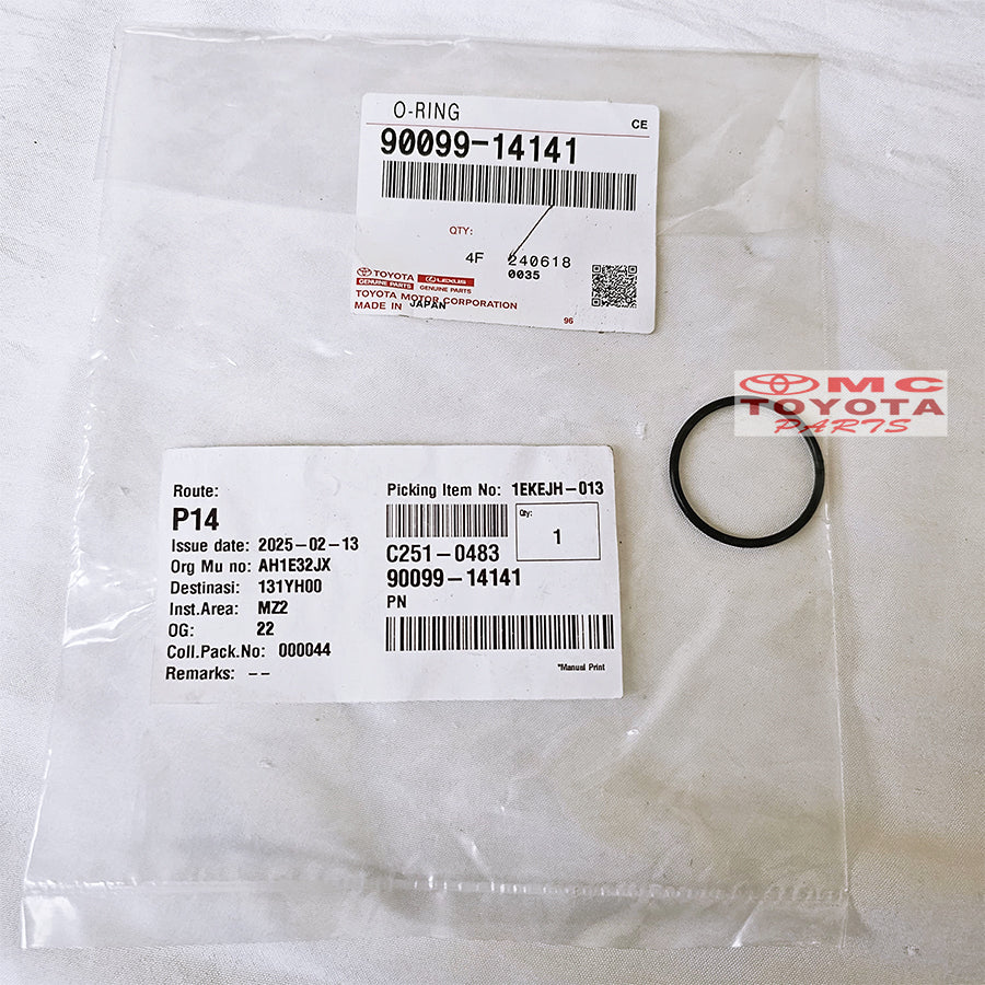 O Ring Distributor Delco Pengukur Aliran udara Toyota Kijang Innova Yaris Vios Soluna Corolla Camry Altis Crown Fortuner Hilux Land Cruiser Prado Original 90099-14141