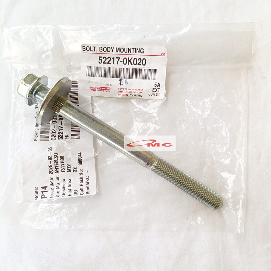 Baut Bolt Karet Body Mounting Tengah Original Toyota Kijang Innova Fortuner 52217-0K020 Baut Karet Mounting Body Cabin Bolt Body Mounting Baut Torsi Body Baut Rangka Body Baut Body