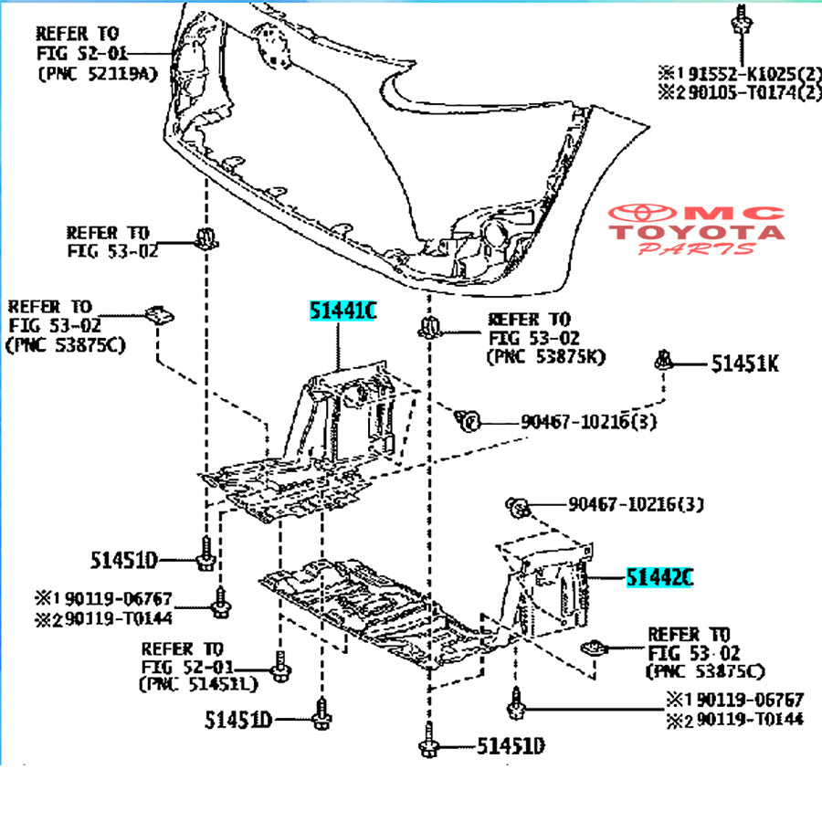 Tutup Cover Deck Dek Bawah Mesin Engine Kanan Kiri Sienta Original 51441-0D350 / 51442-0D230 Tutup Cover Engine Bawah Mesin Cover Dek Bawah Mesin Cover Bawah Engine Cover Engine Tutup Mesin Bawah