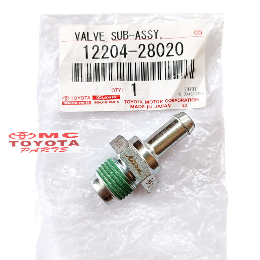 Valve Tutup Klep Valve PCV PVC Valve Ventilator Camry Harrier Alphard 2.400cc 2.4 2400cc Rav4 Previa Original Toyota 12204-28020 Valve Angin Sensor Tutup Klep PVC PCV Ventilation Ori