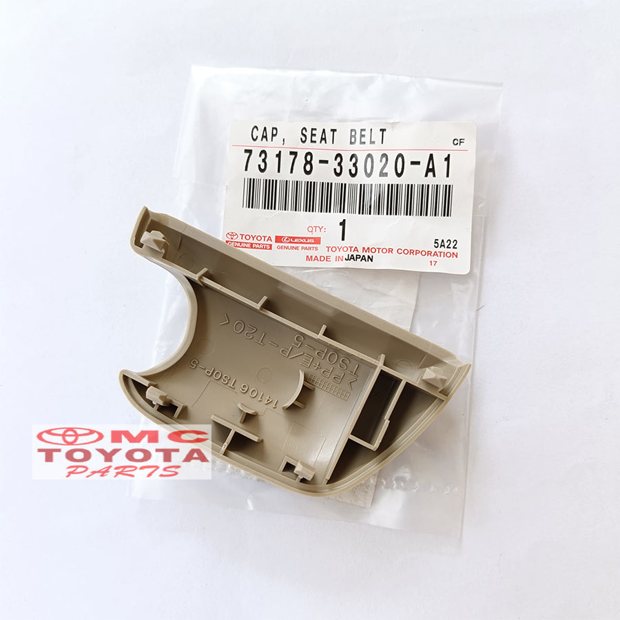 Cover Baut Safety Belt Bagian Atas Toyota Innova Fortuner Hilux Vios Yaris Corolla Altis Kluger Original 73178-33020-A1 Cover Tutup Baut Seat Belt Cap Seat Belt Seatbelt Ori