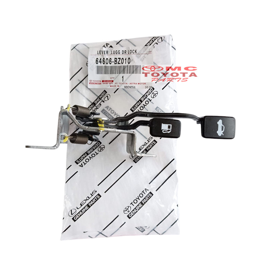 Handle Bukaan Pintu Bagasi & Tutup Tanki Bensin Avanza Xenia Old Tahun Lama 2004-2011 Original 64606-BZ010 Lever Tuas Handle Pembuka Tangki Bensin & Bagasi Handel Handle Knop Tuas Pembuka Bagasi Tutup Bensin Ori