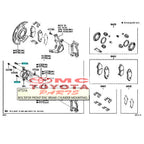 Baut Pen Pin Caliper Cakram Rem Depan  Front Disbrake Caliper Cylinder Mounting Raize Rocky Calya Sigra Avanza Xenia Rush Veloz Terios Gran Max Original Toyota 9004A-10110