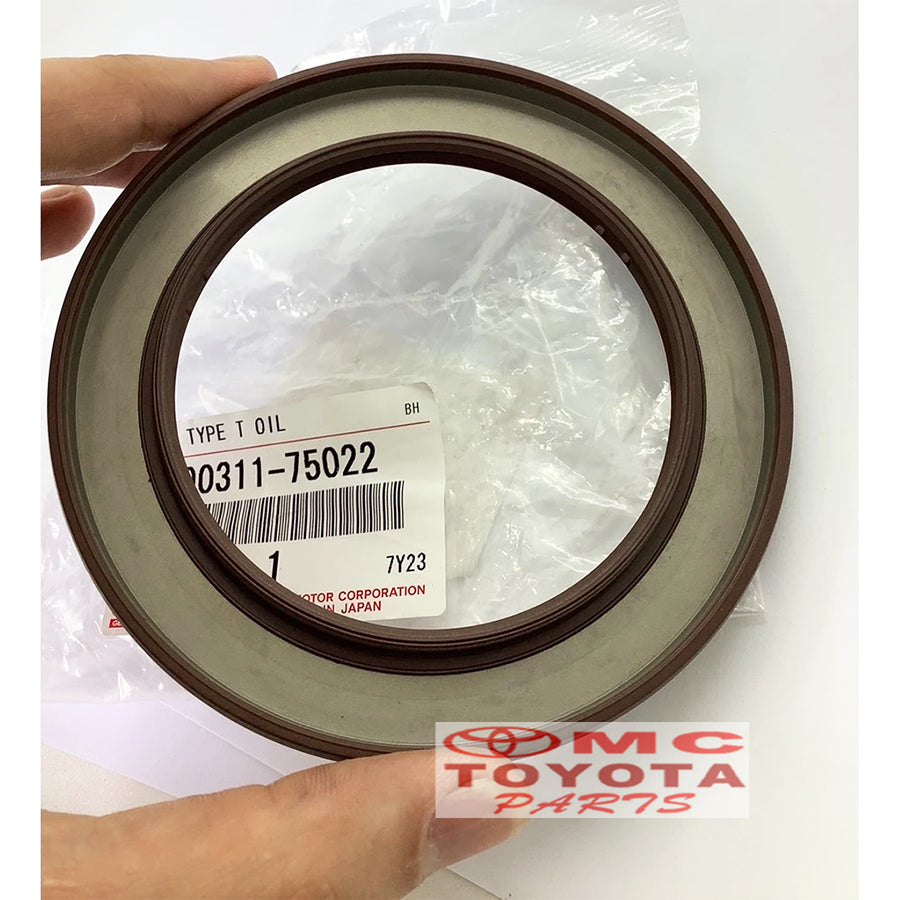 Seal Kerk As Belakang Vios Yaris Corolla Altis Mesin 1NZ 2NZ Sienta 1500cc 1.5 Prius Original Toyota 90311-75022 Seal Crankshaft Ker As Belakang Sil Crankshaft Seal Noken As Kruk Seal Kruk As Belakang Ori Seal Type T Oil