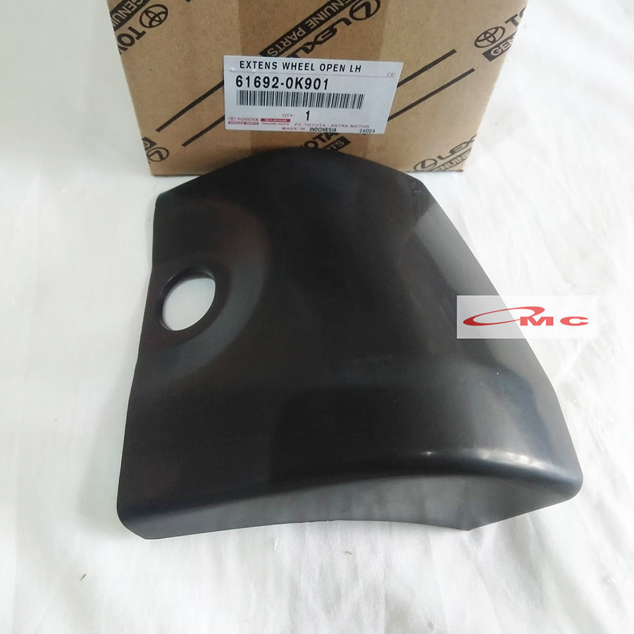 Sambungan Spakbor Over Fender Belakang Kanan Kiri Fortuner 2005-2011 Orisinil Toyota 61691-0K901 61692-0K901 Over Fender Kecil Belakang