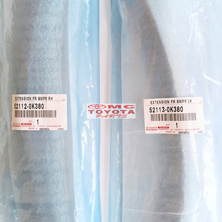 Molding Moulding Over Fender Bodykit Moulding Bemper Depan Kanan Kiri Fortuner GR 2021 Up VRZ Original 52112-0K380 / 52113-0K380 Moulding Extension Bumper List Spoiler Fender Bodykit Over Vender Quarter Bodykit Body Kit Bumper Bemper Pendek