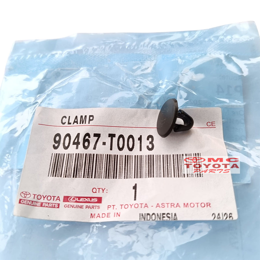 Klip Karet Kap Mesin Innova Reborn Fortuner Hilux Corolla Altis Camry Etios Original Toyota 90467-T0013 Clip Clamp Klip Kancing Penahan Karet Kap Mesin