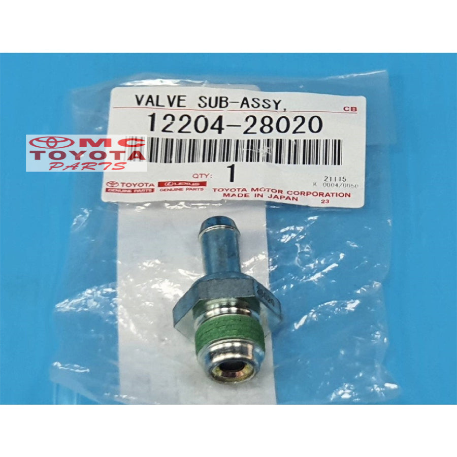 Valve Tutup Klep Valve PCV PVC Valve Ventilator Camry Harrier Alphard 2.400cc 2.4 2400cc Rav4 Previa Original Toyota 12204-28020 Valve Angin Sensor Tutup Klep PVC PCV Ventilation Ori