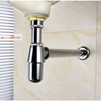 Sifon Botol Wastafel Stainless ONDA PT-TUL 1/2" Chrome Sivon Sipon Siphon Sifon Wastafel Bottle Bak Cuci Tangan Afur Avur Air Stainles Stenlis Steel Pipa P trap Selang Saluran Pembuangan Air Wastafel
