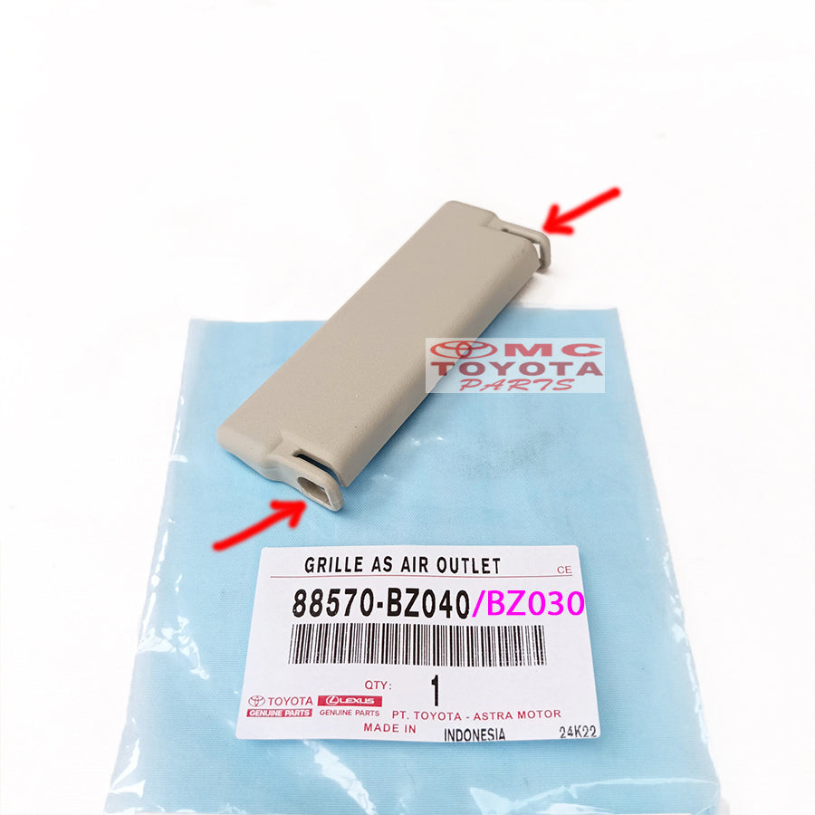 Tutup Kisi AC Double Blower Tengah Bagian Samping Calya Sigra Original 88570-BZ040 Cover Tutup AC Belakang Kisi Tutupan AC Yang Kecil