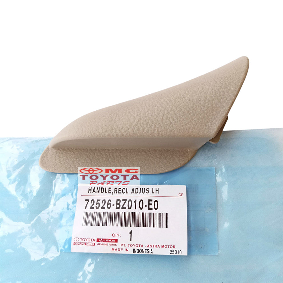 Handle Jok Depan Handle Tuas Jok Kursi Depan Kanan Kiri Avanza Xenia Lama Rush Terios Lama Original 72525-BZ010-E0 / 72526-BZ010-E0 Cream Putaran Stelan Setelan Handel Handle Reclining Adjuster Handle Jok Reclining