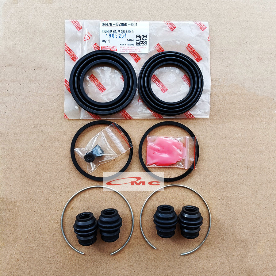 Kaliper Caliper Cylinder Kit Karet Rem Avanza Xenia Rush Terios Original 04478-BZ060-001 Seal Kit Caliper Kaliper Rem Caliper Kit Seal Kit Karet Rem Depan Kaliper Kit Rem Cakram Set Ori
