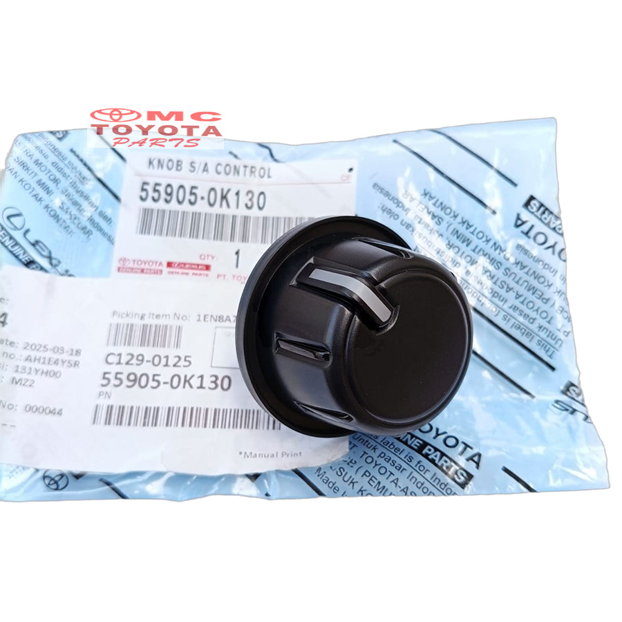 Knob Knop Tombol Stelan Putaran AC Toyota Kijang Innova Fortuner Hilux 2011-2015 Original Saklar Knob Putaran Setelan AC