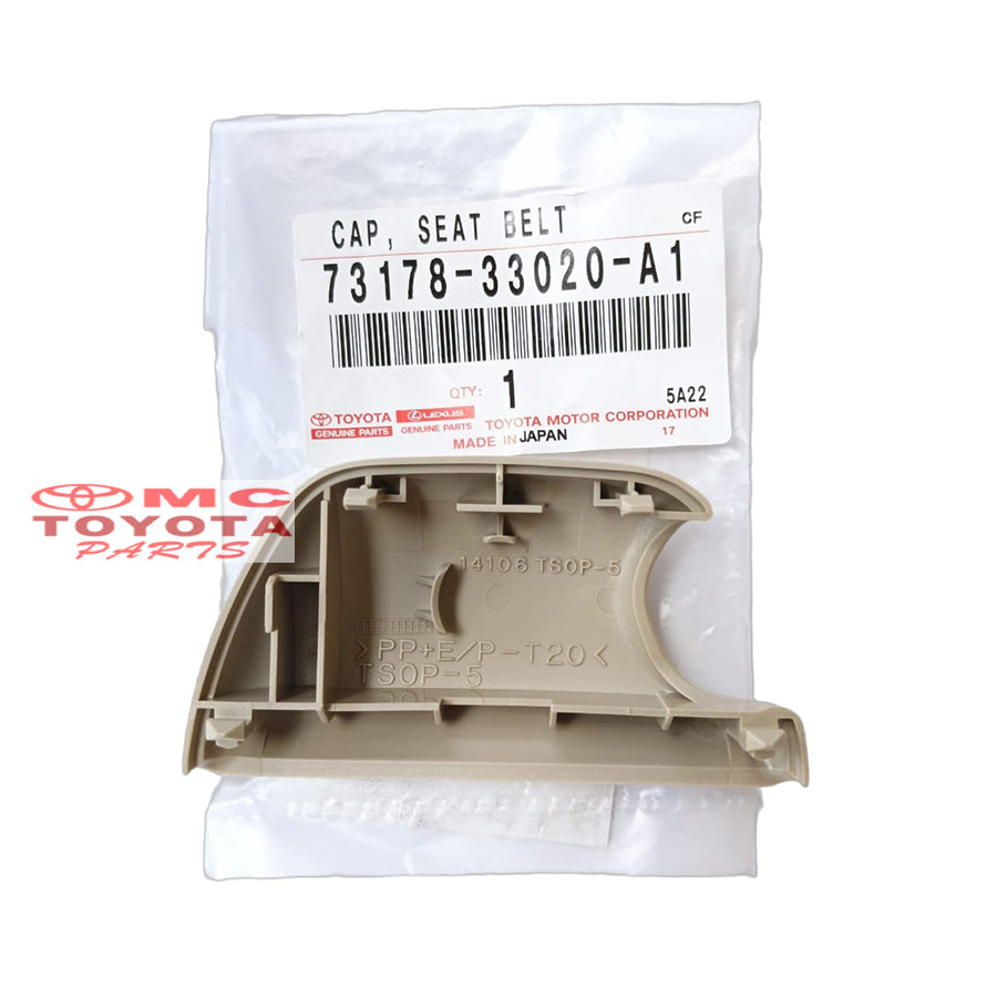 Cover Baut Safety Belt Bagian Atas Toyota Innova Fortuner Hilux Vios Yaris Corolla Altis Kluger Original 73178-33020-A1 Cover Tutup Baut Seat Belt Cap Seat Belt Seatbelt Ori