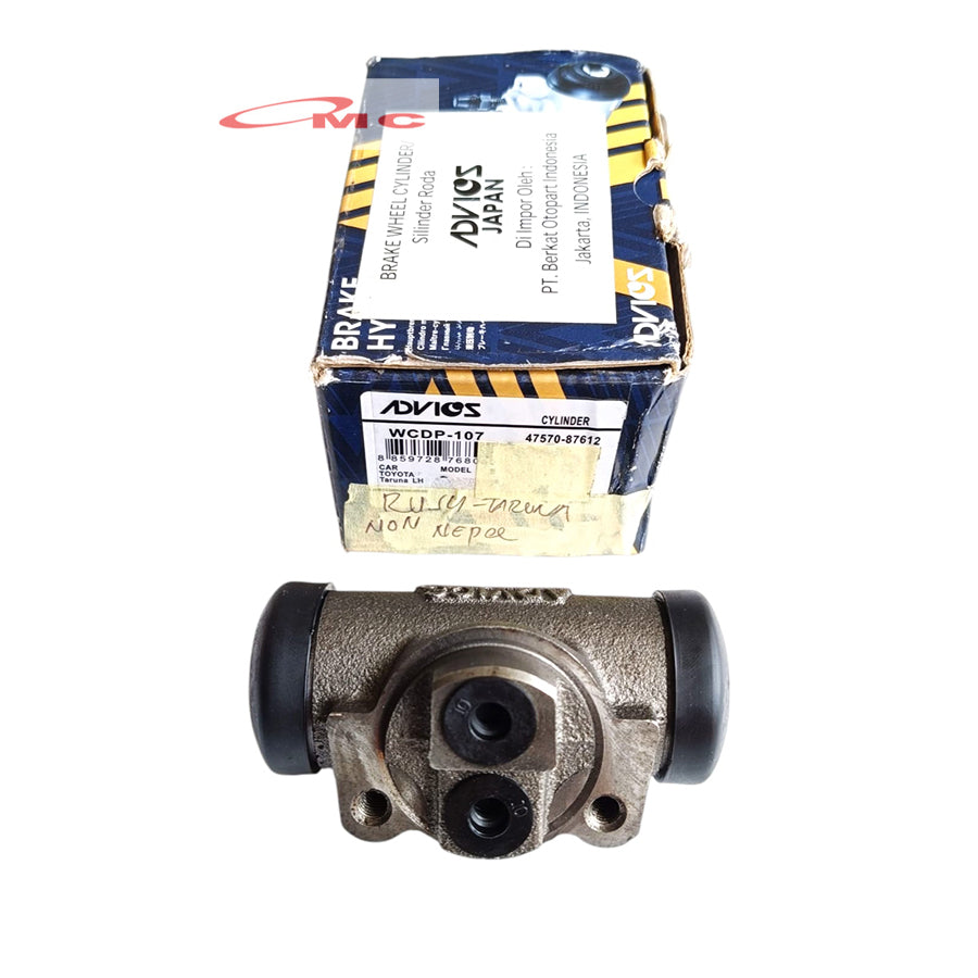 Master Rem Roda Belakang Kanan Kiri Rush Terios Taruna ADVICS WCDP-107 / 47570-87612 Wheel Cylinder Silinder WCDP 107