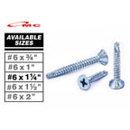 Sekrup GRC SDS #6x1.25'' Sekrup SDS FH (+) Greet Putih Skrup 3cm #6x1Ã‚Â¼" / #6x1,25'' Kalsiboard Calci Board Kalsi GRC Self Drilling Screw SDS 6x1.25 / 6x1,25 / 6x1Ã‚Â¼" Baut Paku Papan Grc Roofing Rofing Rufing Ruping Sekrup Baja Ringan Calci Screw