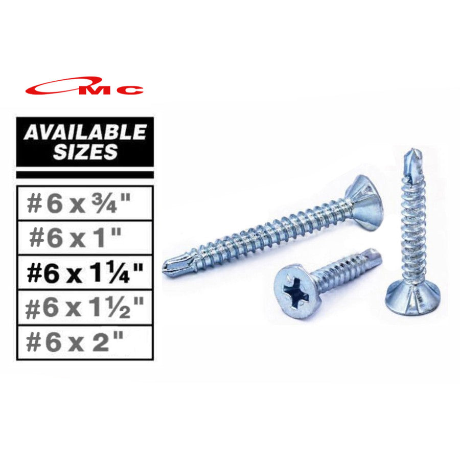 Sekrup GRC SDS #6x1.25'' Sekrup SDS FH (+) Greet Putih Skrup 3cm #6x1Ã‚Â¼" / #6x1,25'' Kalsiboard Calci Board Kalsi GRC Self Drilling Screw SDS 6x1.25 / 6x1,25 / 6x1Ã‚Â¼" Baut Paku Papan Grc Roofing Rofing Rufing Ruping Sekrup Baja Ringan