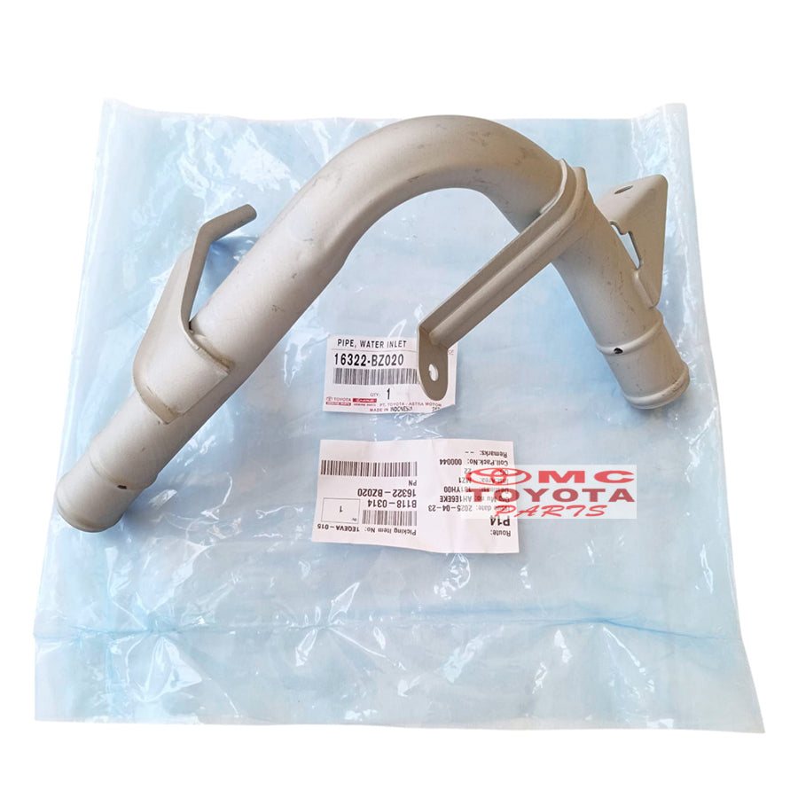 Selang Pipa Radiator Bawah Selang Pipa Pipe Water By Pass Avanza Xenia Original 16322-BZ020 Pipa By Pass Inlet Radiator Model L Pipa Selang Radiator Bawah Pipe Water Inlet Pipa Water By Pass Pipa Bypass