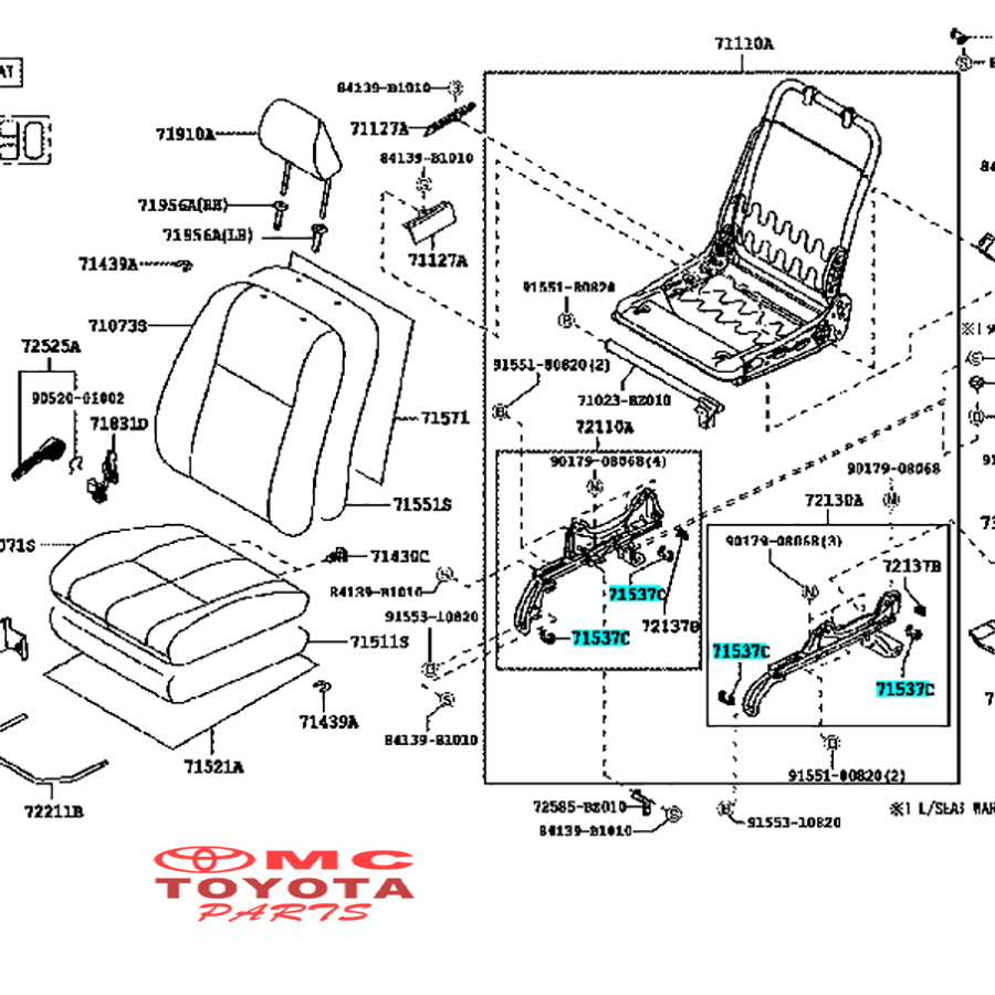 Plastik Penahan Pengaman Pengunci Rel Jok Depan Rel Guard Jok Depan Agya Ayla Calya Sigra Avanza Xenia Rush Terios Original Toyota 71537-BZ030 Pengunci Kaki Jok Kursi Depan Protector Front Seat