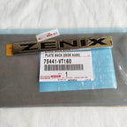 Emblem Logo Tulisan ZENIX Chrome Bagasi Tempelan Logo Belakang Toyota Innova Zenix Original 75441-VT160