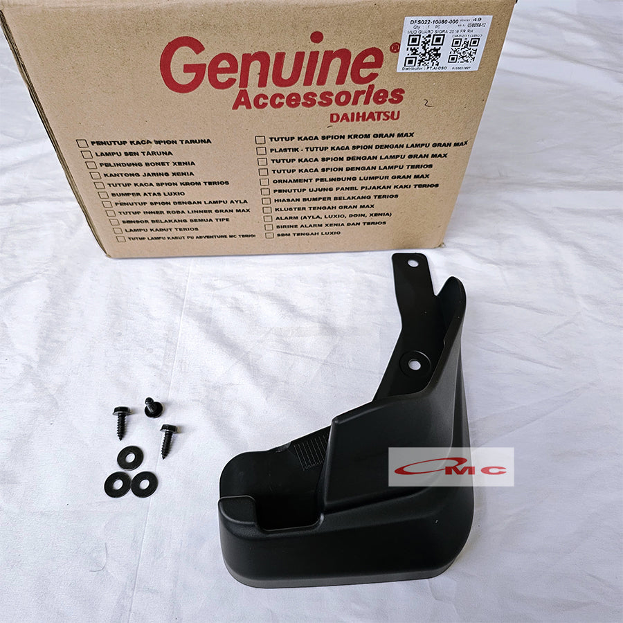 Mud Guard Quarter Panel Karpet Pelindung Lumpur Roda  Depan Kanan kiri Sigra 2016-2021 Original Daihatsu FS022-10080-000 FS022-10070-000