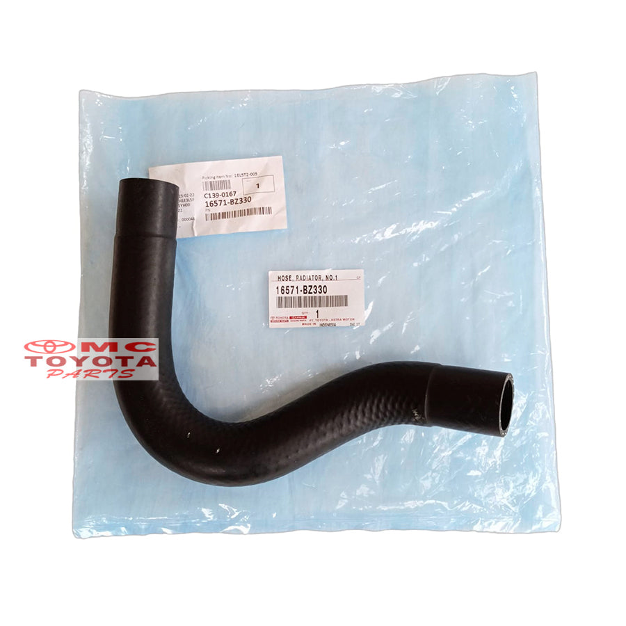 Selang Radiator Atas Hose Water Pipa Air Calya Sigra Agya Ayla Original 16571-BZ330 Hose radiator No.1 Radiator Hose In/Selang No 1 Ori