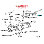 Tutup Cover Laci Atas Dashboard Toyota Hilux Vigo Fortuner Original 55042-0K010-C0 Door Laci Panel Upper Instrument Panel Atas Dasbor Dasboar Dasbord