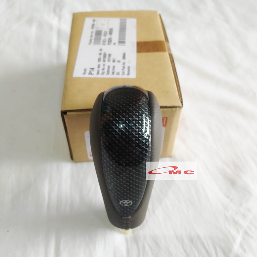 Shift Knob Knop Tongkat Persneling Automatic Innova Fortuner Hilux Yaris PZ020-0K035 Knop Persneling Matic Carbon Kevlar