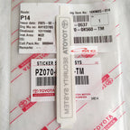 Sticker Stiker TOYOTA SECURITY SYSTEM ORIGINAL ASLI Semua Mobil Toyota PZ070-0K560-TM