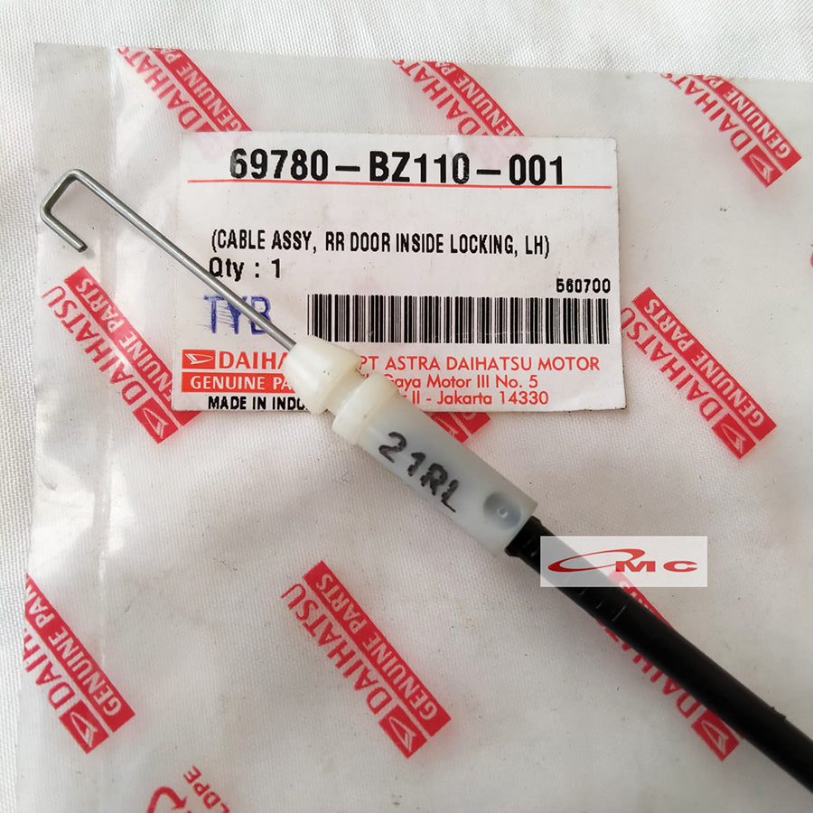 Kabel Sling Kunci Pintu Belakang Kiri Calya Sigra Agya Ayla 2017-Up Original 69780-BZ110-001